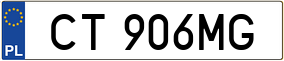 Trailer License Plate